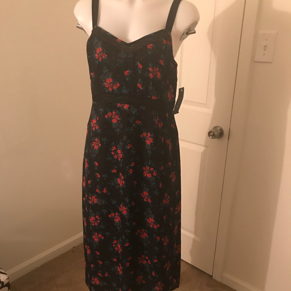 💖Midi flowery I heart ronson dress